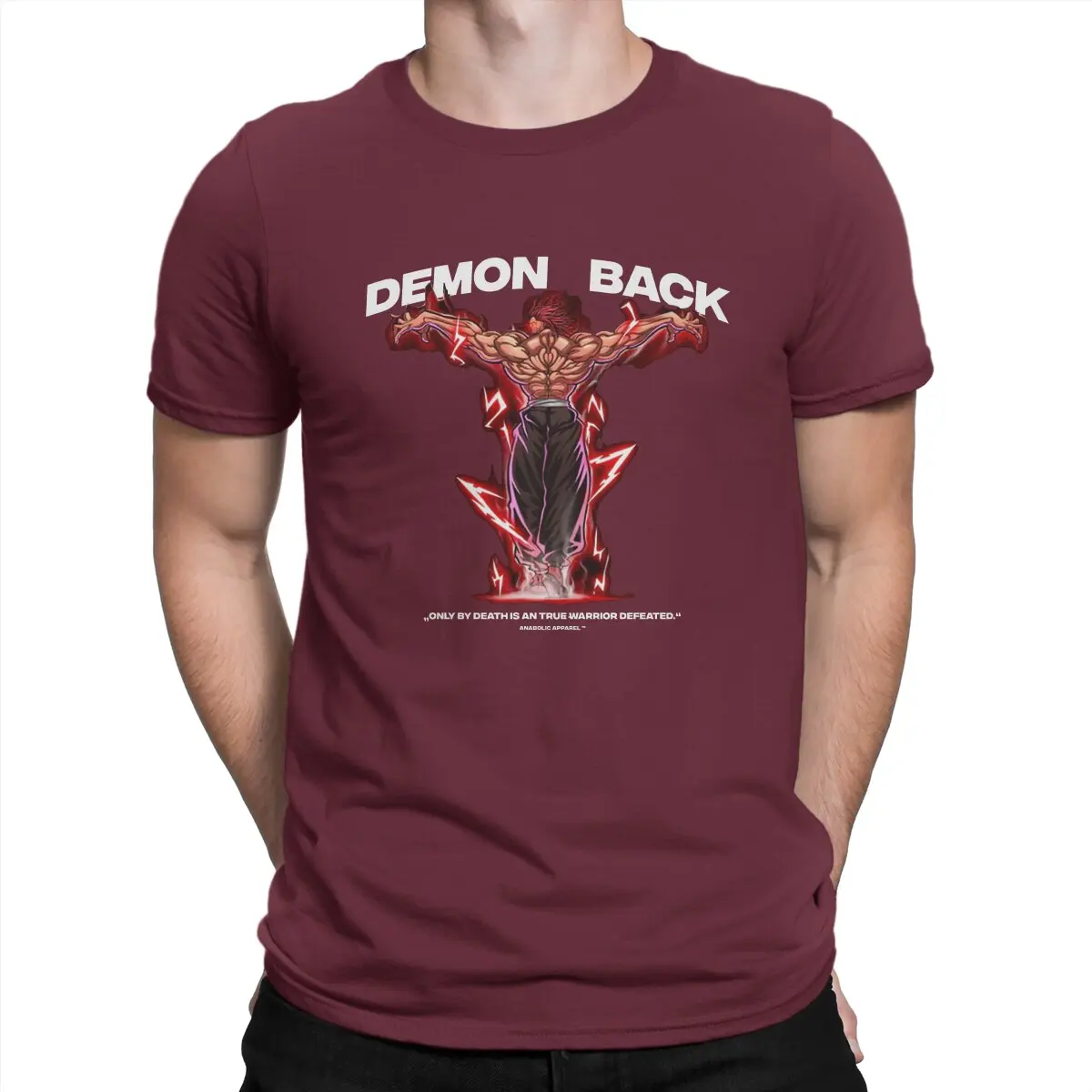 thumbnail image 1 of Camiseta de hip hop con estampado de Demon Back, ropa anabólica, BAKI, informal, de verano, para adultos., 1 of 7