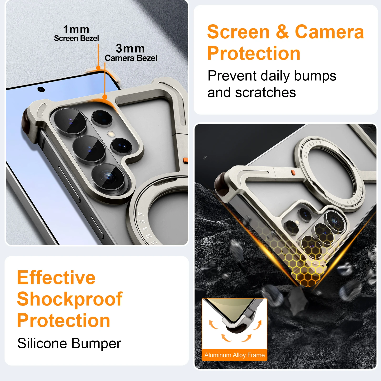 Oatsbasf لهاتف سامسونج جالاكسي S26 الترا حافظة معد...