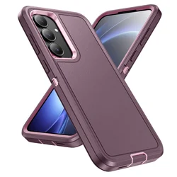 Heavy Duty Shockproof Rugged Protective Case with Full Coverage for Samsung S23 (Purple)