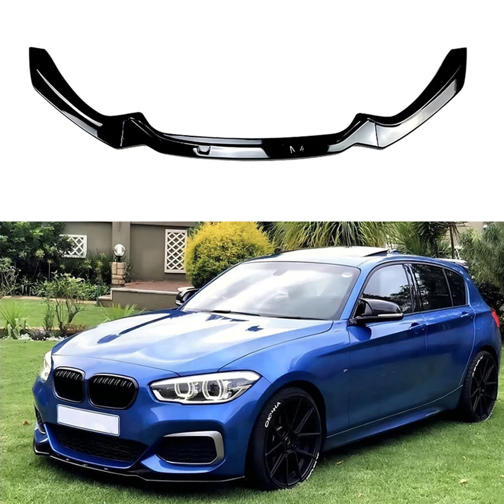 

For BMW 1 Series F20 F21 2015~2019 LCI 116i 118i 120i M135 M140i M-Pack Style Car Front Bumper Lip Splitter Spoile Spoiler
