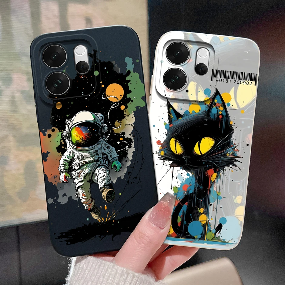 Brilliant Flower Kitten Anti-Drop Liquid Silicone Case