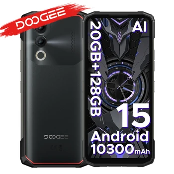 DOOGEE Blade20 - Smartphone robusto con Gemini AI, batteria da 10300mAh, schermo da 6.6" HD+, 20GB di RAM, 128GB di memoria, Versione Globale, telefono intelligente con AI, NFC, Android 15