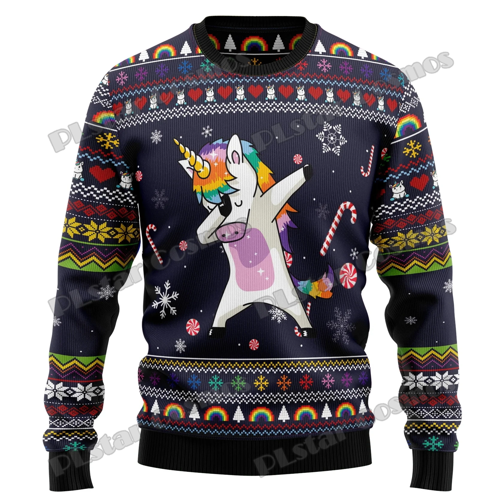 Santa Shark Weihnachten Grafik 3d gedruckt Mode Männer hässlichen Weihnachts pullover Winter Unisex lässig gestrickt Pullover Pullover myy12 – Detail 9