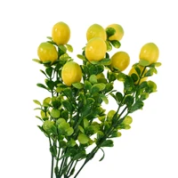 14 Inch Artificial Lemon Home Garden Fake Fruits Decoration Lifelike Plant Fake Tree Branches Table Ornament Photography Props 5
