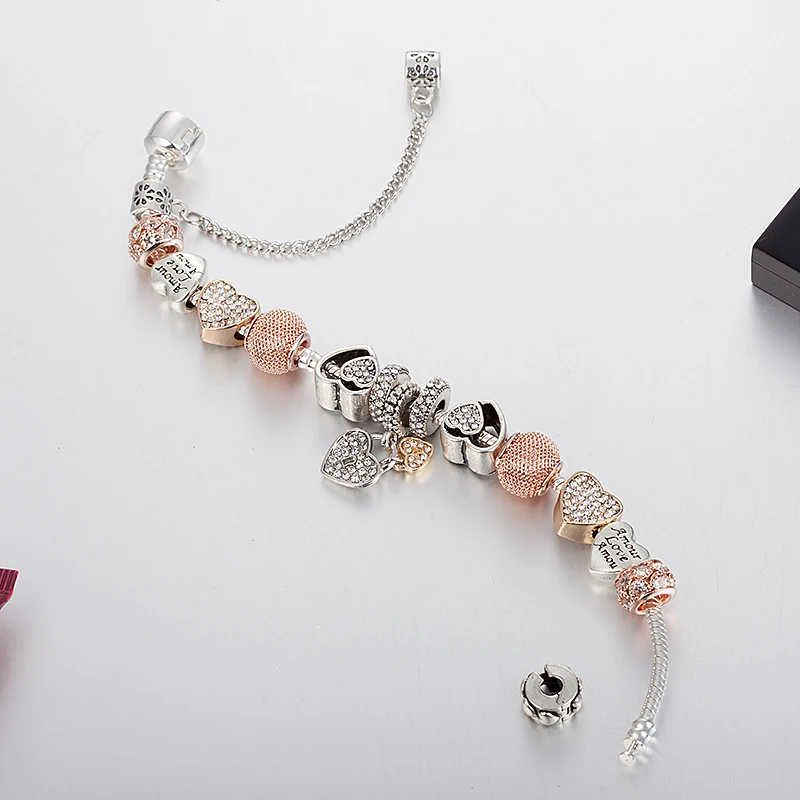 ANNAPAER Pulseiras Luxury Rhinestone Charms Abalorio Trendy Retro Beads Fit Pan Original Bracelets Bangles bracelet jewelry