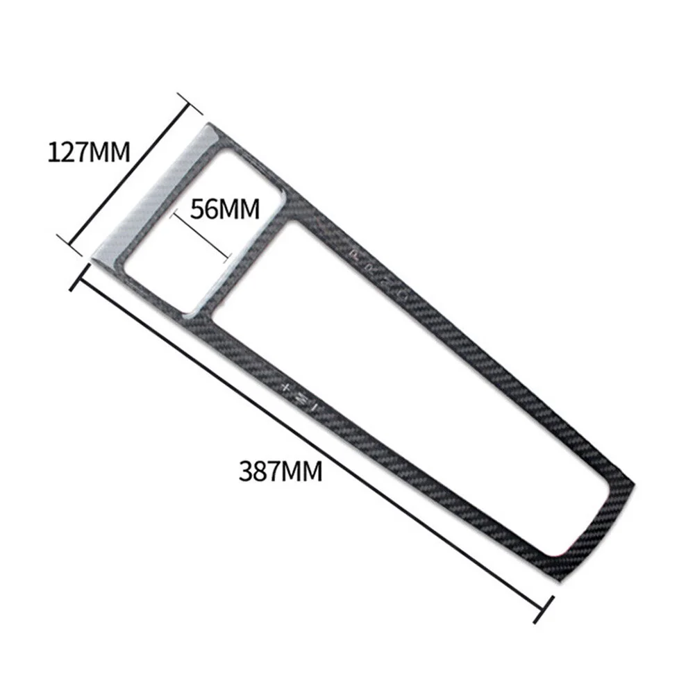 

Cover Trim Decor Frame Accessories Black Carbon Fiber Front Gear Shift Frame Panel Cover Trim Parts Replacement