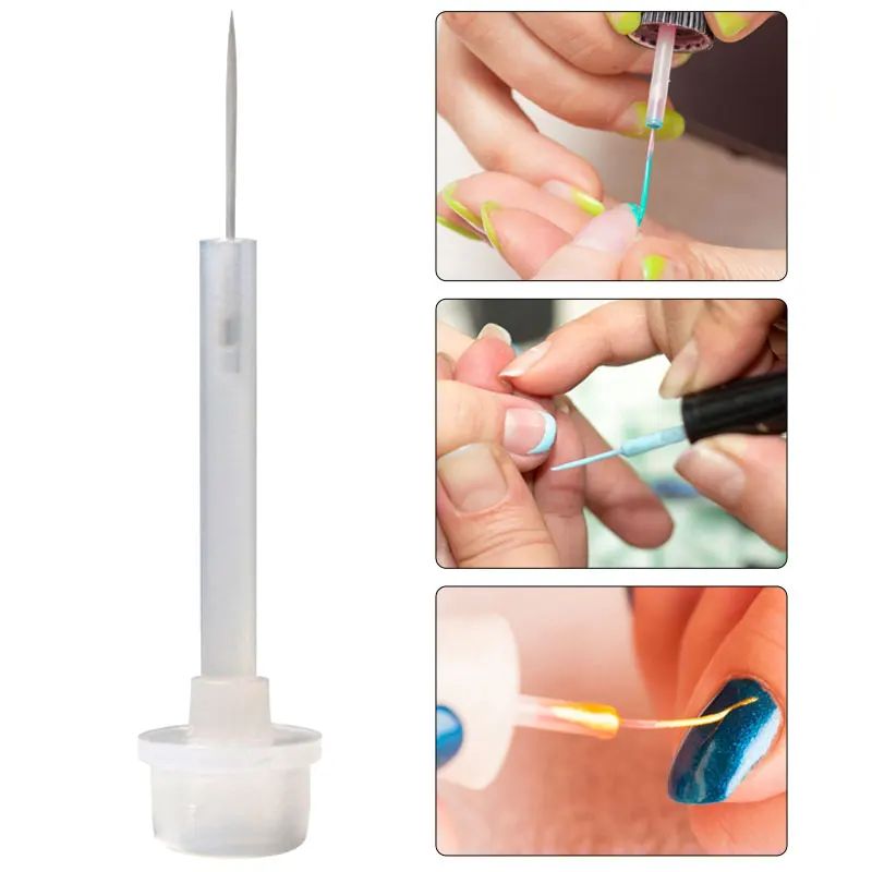 Description Picture 4 of item30Pcs Nail Art Brush Liner Painting Pen Manicure Brush Nail Polish Bottle Replacement Brush Nail Art Liquid Applicators Tools