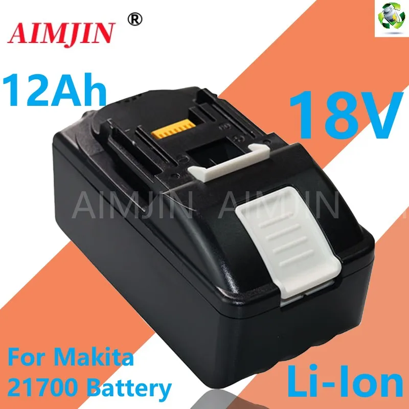 

For Makita 18V 12000mAh 21700 Rechargeable Power Tools Battery with LED Li-ion Replacement LXT BL1860B BL1860 BL1850