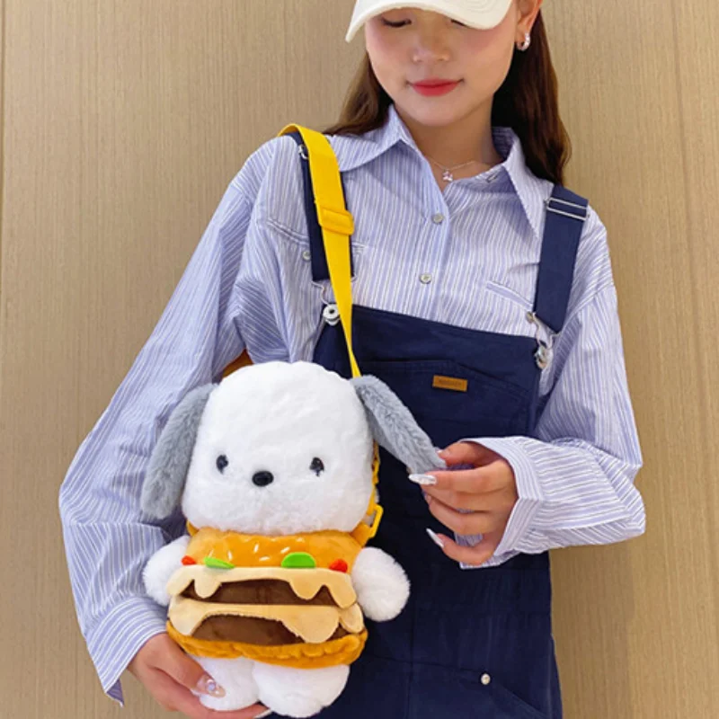 

Sanrio Kawaii полакко гамбургер Плюшевая Кукла Сумка Одежда сумка через плечо игрушки Аниме Мультяшные игрушки для куклы Рождественский подарок