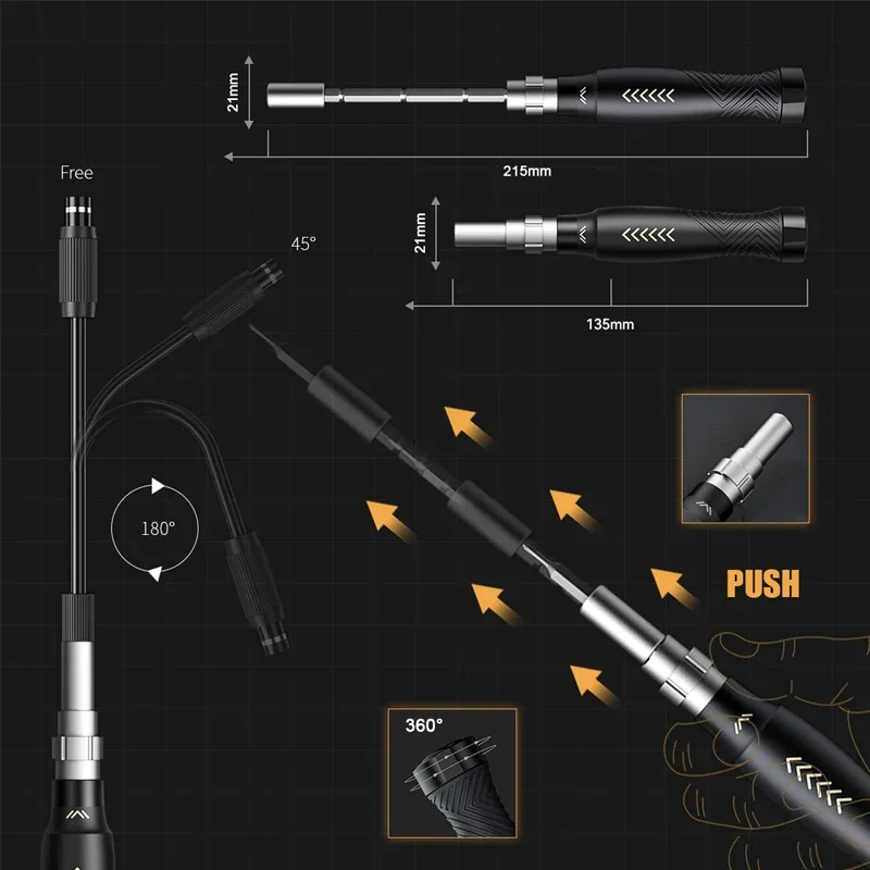 Precision Screwdriver 145 In 1 Set Magnetic Mini Screw Driver Nut Bits Multifunction Household Repair Tool Kit For Iphone Xiaomi