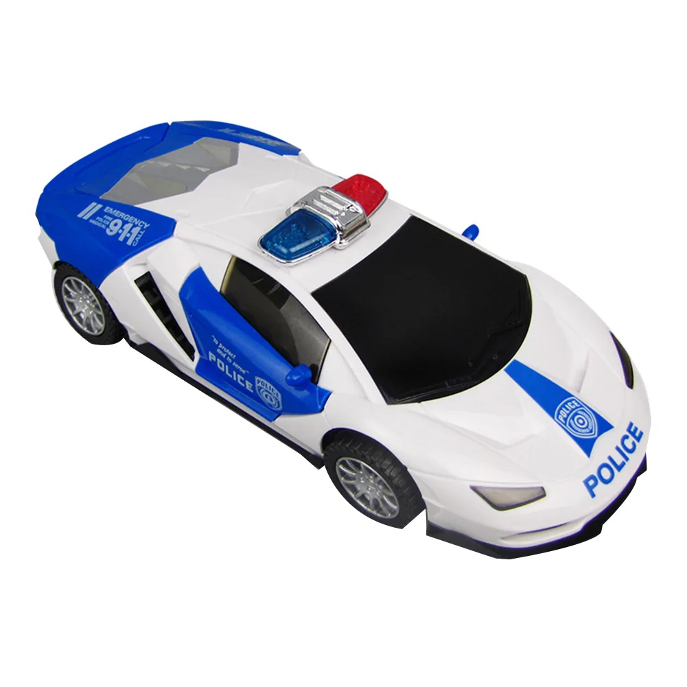

Kids Led Electric Car Police Model 360 Rotation Car Door Open Vehicle Lighting Music Education Car Toys for Kids Birthday Gift