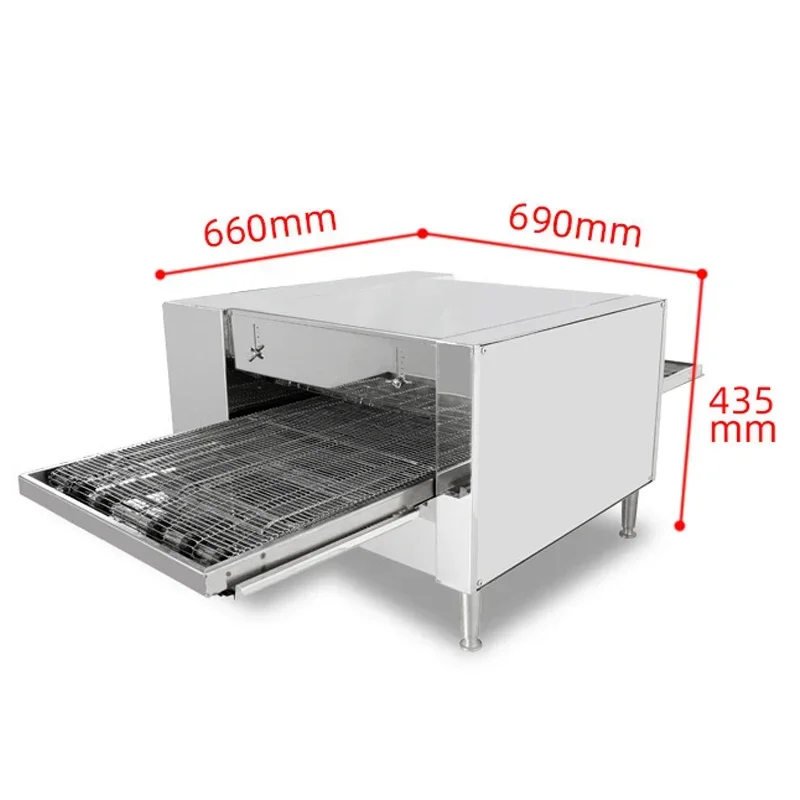 Chain Pizza Oven Tracked Pizza Oven Electric Commercial Oven Digital Display Automatic Baking NP-10 5
