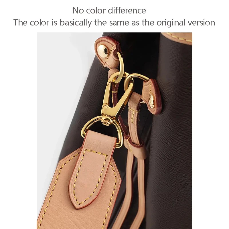EverToner Crossbody Strap Fit for Lv Neverfull Bag Wide Shoulder Strap Bucket Bag Armpit Transformation Accessories