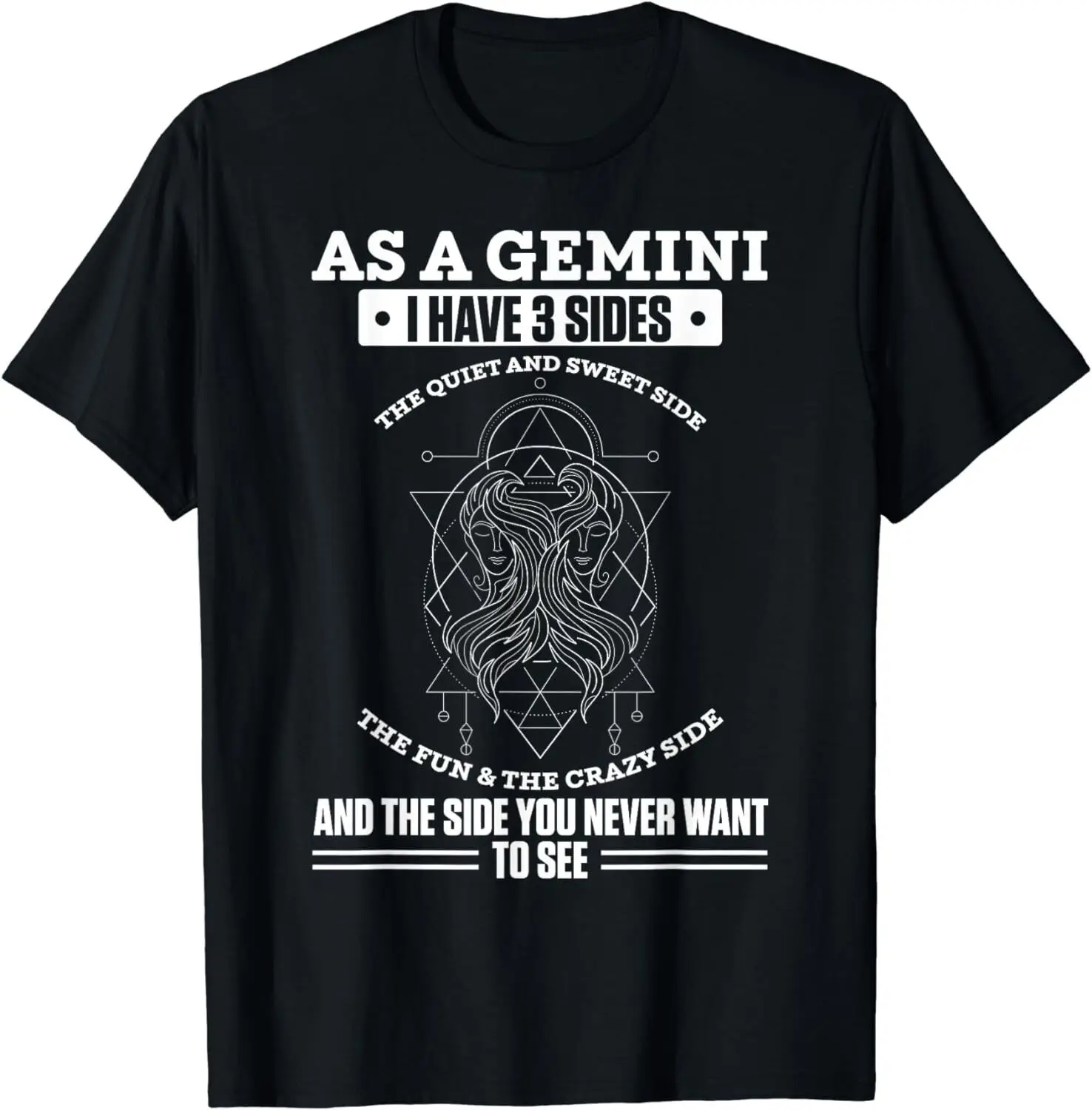 

В качестве Gemini у меня есть 3-сторонний знак зодиака, Подарочная Футболка-