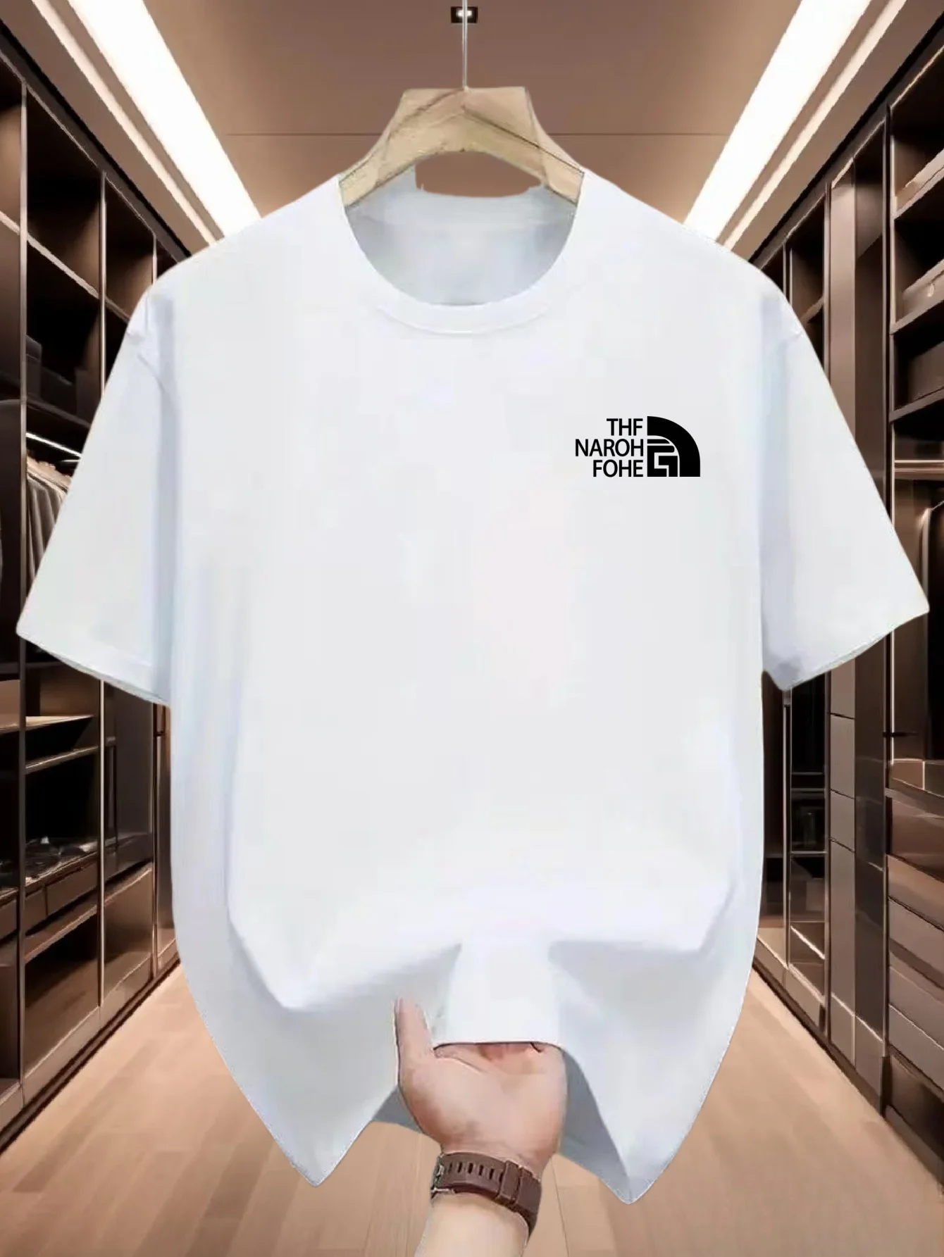 Sommer 100% Baumwolle Herren-T-Shirt mit Musterdruck, bequem, weich, atmungsaktiv, geeignet für den Alltag, super figurschmeichelnd.