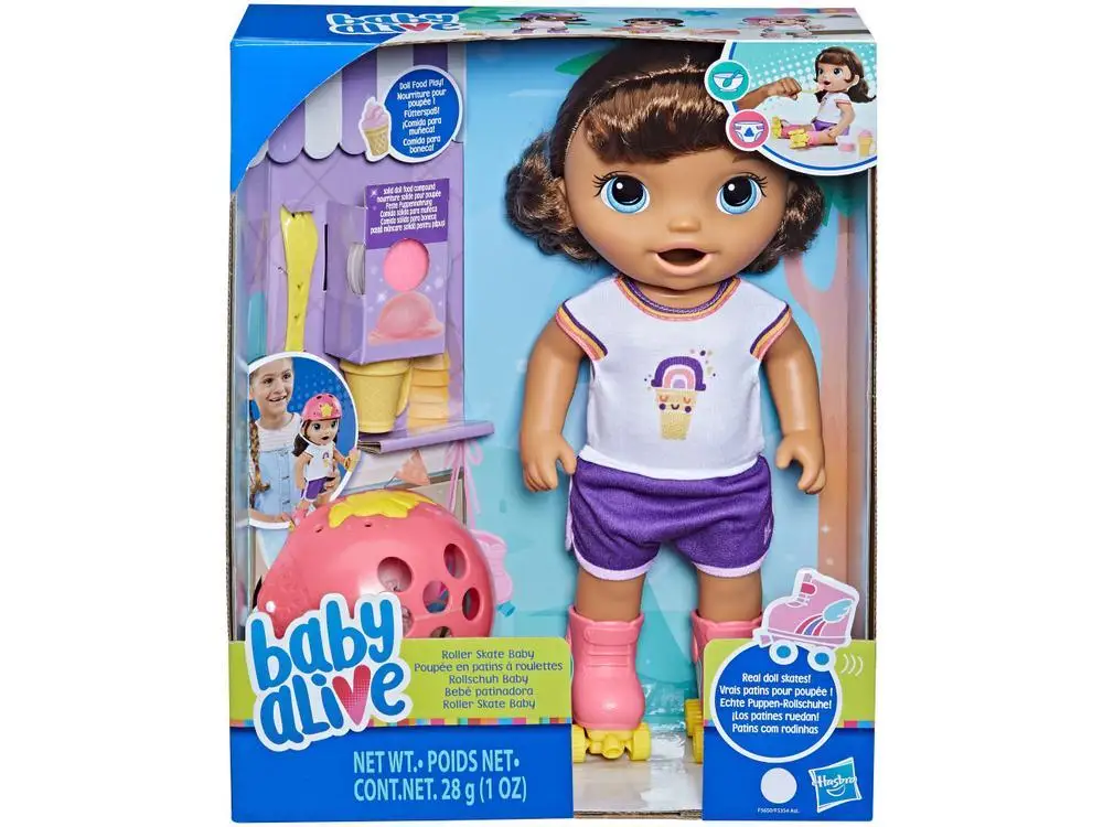 Boneca Baby Alive Patinadora Morena   3