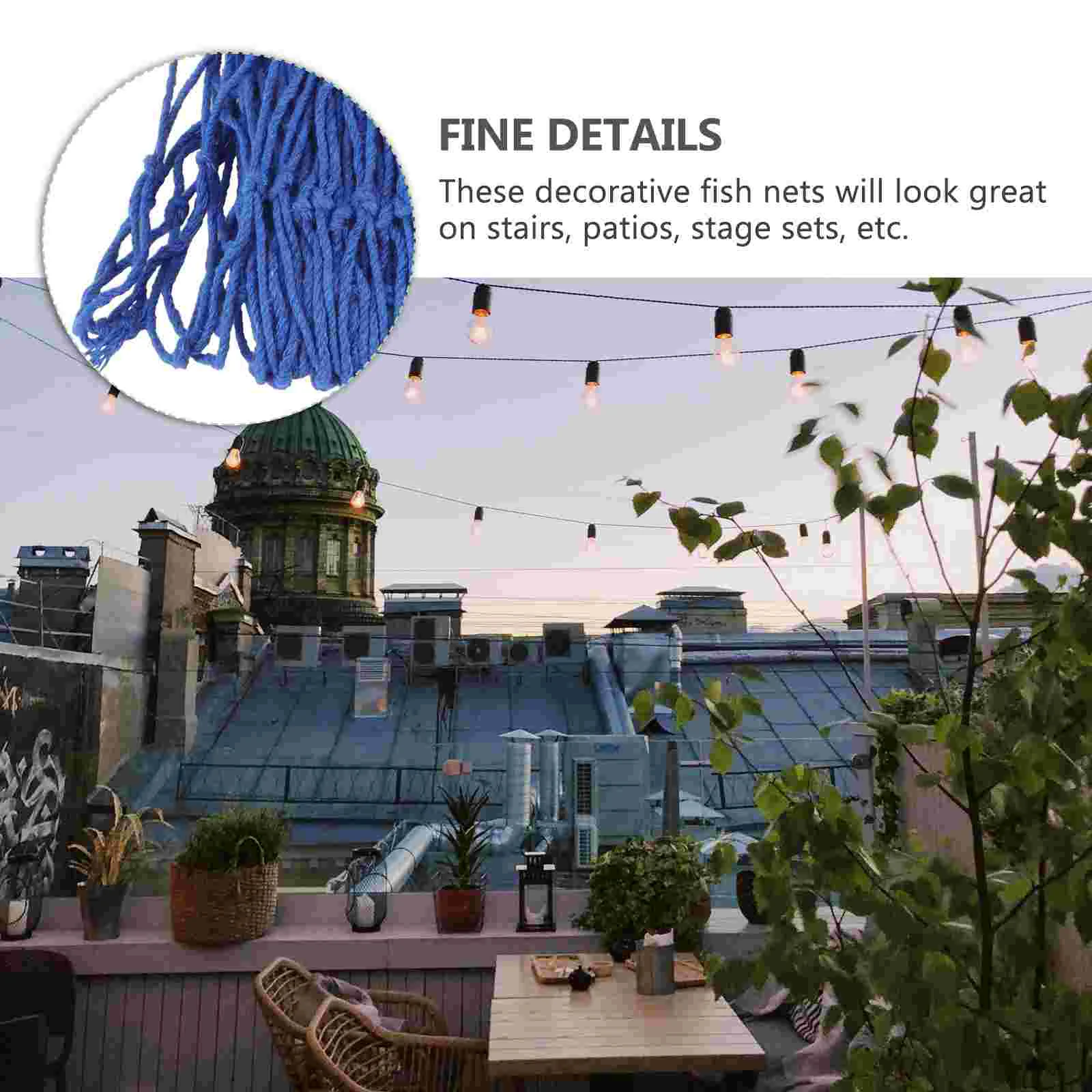 Mermaid Party Decor Blue Home Decor Wall Hanging Fishing Net