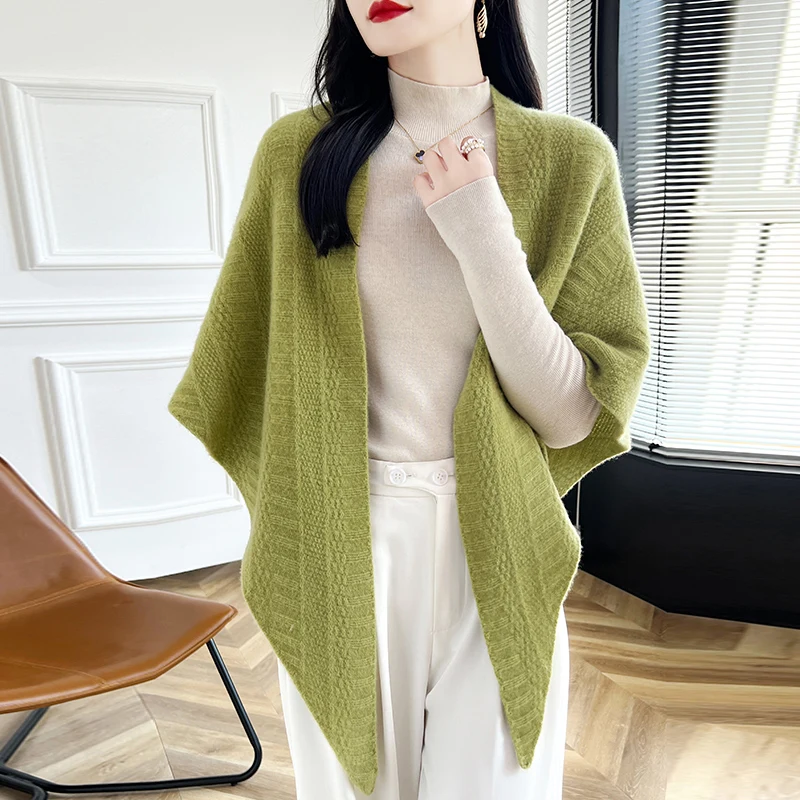 Écharpe Pull Avec Manches, écharpe Multifonction En Tricot Torsadé, Châle Tendance Au Crochet Pour Femme, Blanc, Taille Unique, BLANC