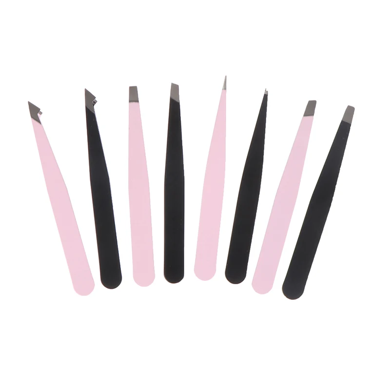 1PC Eyebrow Tweezers Eyebrow Clip Clamps Trimming Tool Tweezers for Hair Beard Removal Makeup Tool 4