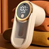 Home Hairball Trimmer Electric Lint Remover Portable Digital Display Fabric Shaver Rechargeable Fluff Pellet Remover for Sweater 2