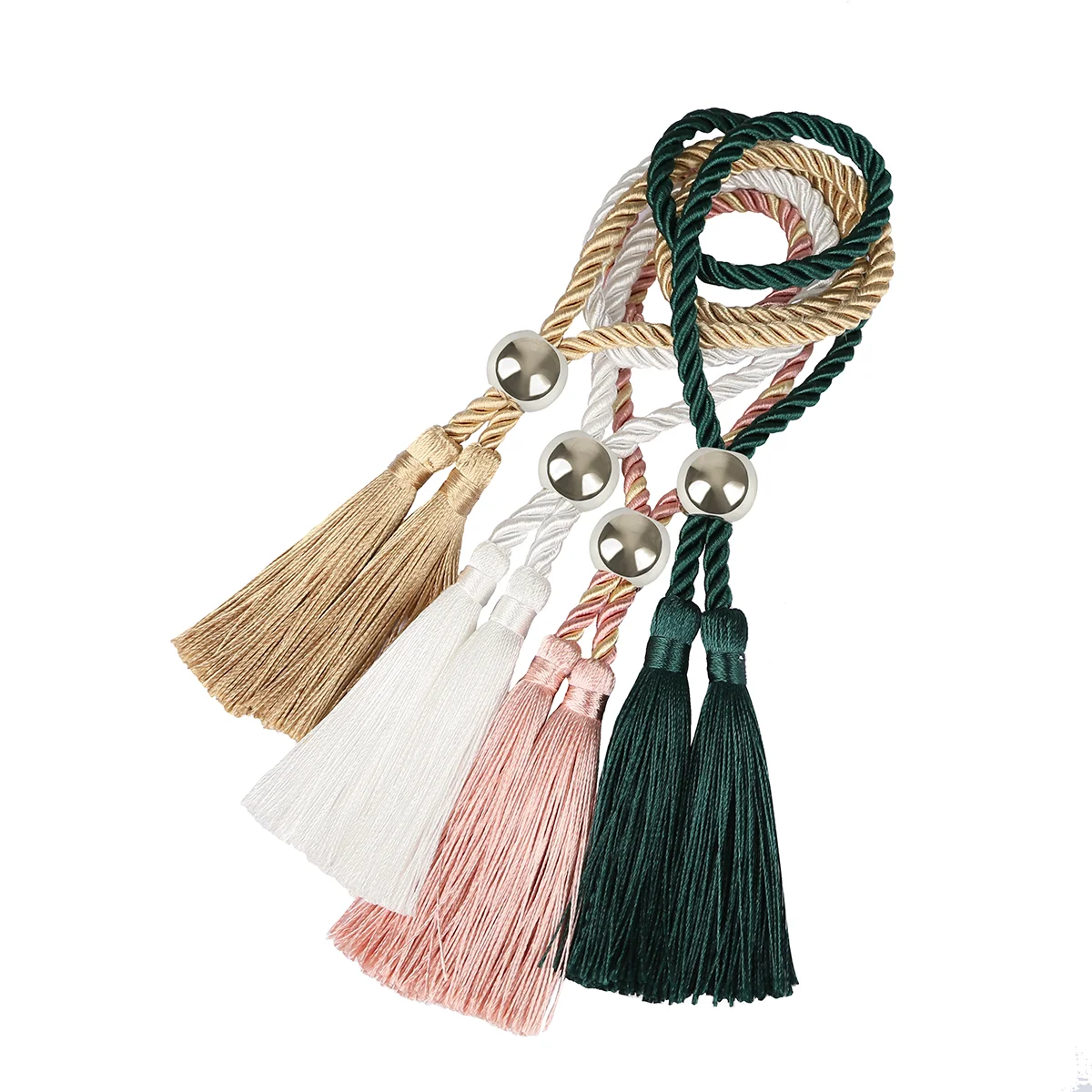 Napkin Ring 4PC Handmade Tassel Napkin Rings Beads Napkin Buckle For Family Gatherings Wedding Party Table Decoration Accessories