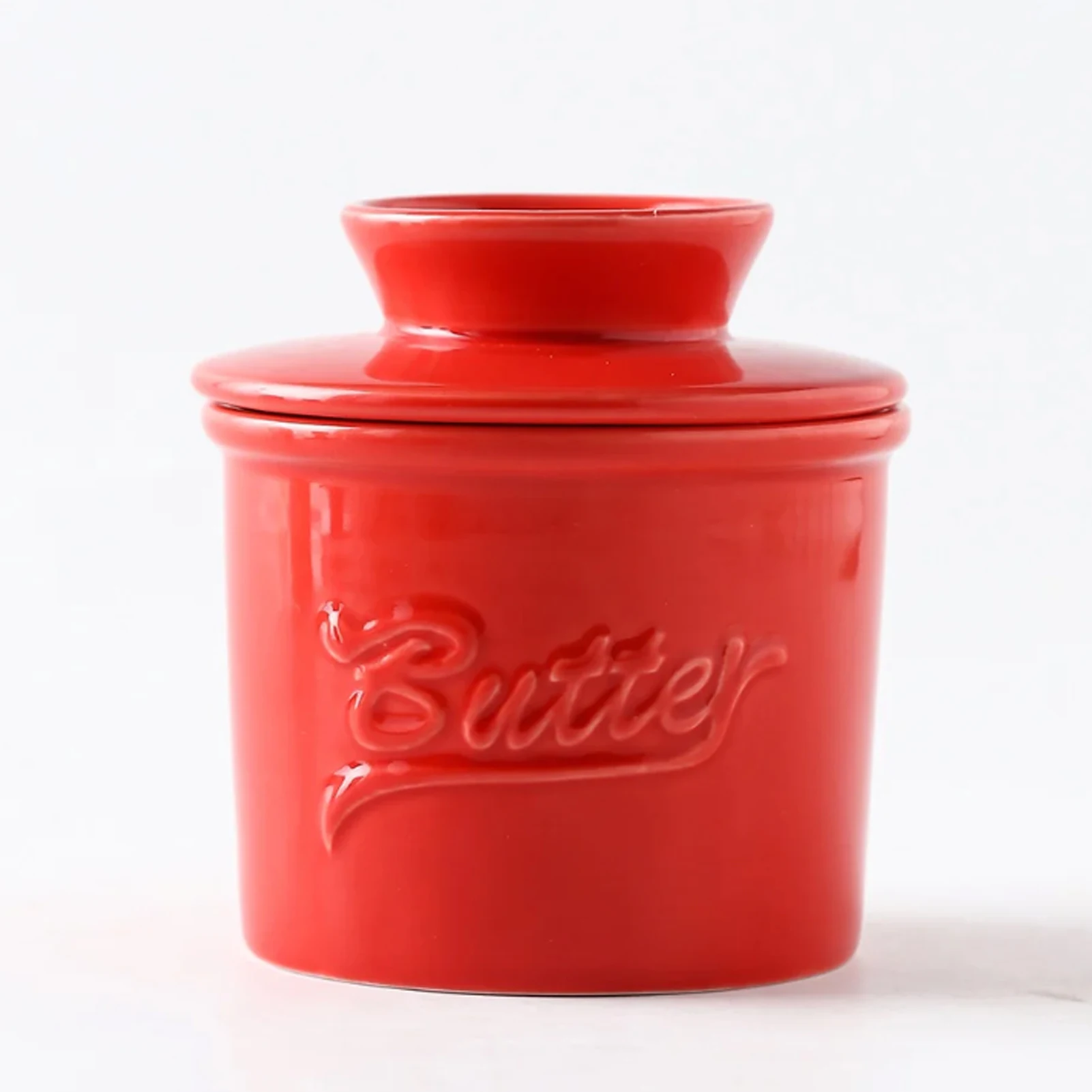 Ceramic Butter Storage Container Unique Appearance Glossy Finish Butter Tray Suitable for Friend Family Neighbors Gift
