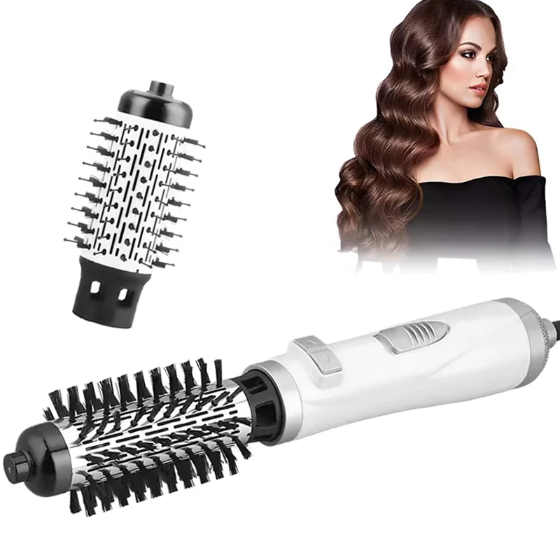 Automatic Rotating Hot Air Brush 2-In-1 Hair Salon Comb Straight Hair Brush Portable Home Air Comb
