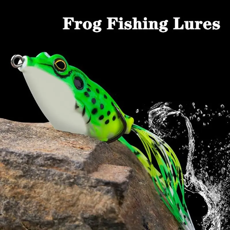 Silicone Material Fishing Lure 4.5cm Artificial Bait Ray Frog Topwater Fishing