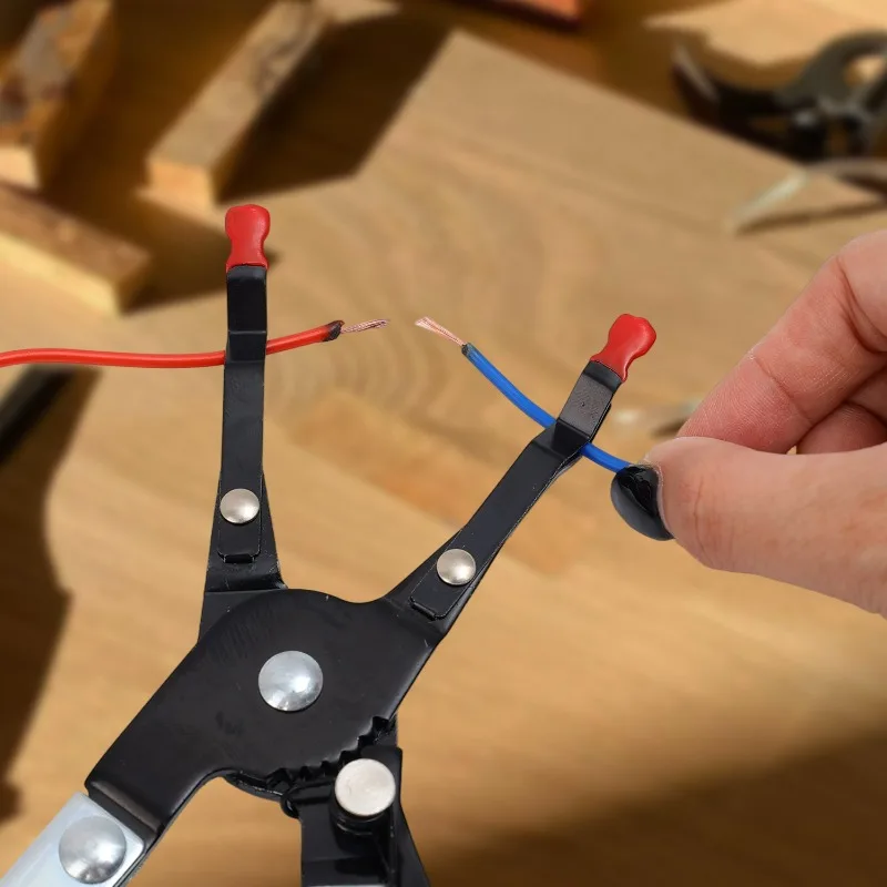 Auto Hose Clamp Pliers Straight Throat Tube Bundle Clamp Removal Tool Water Pipe Hose Flat Band Ring Type Tool Garage Tools