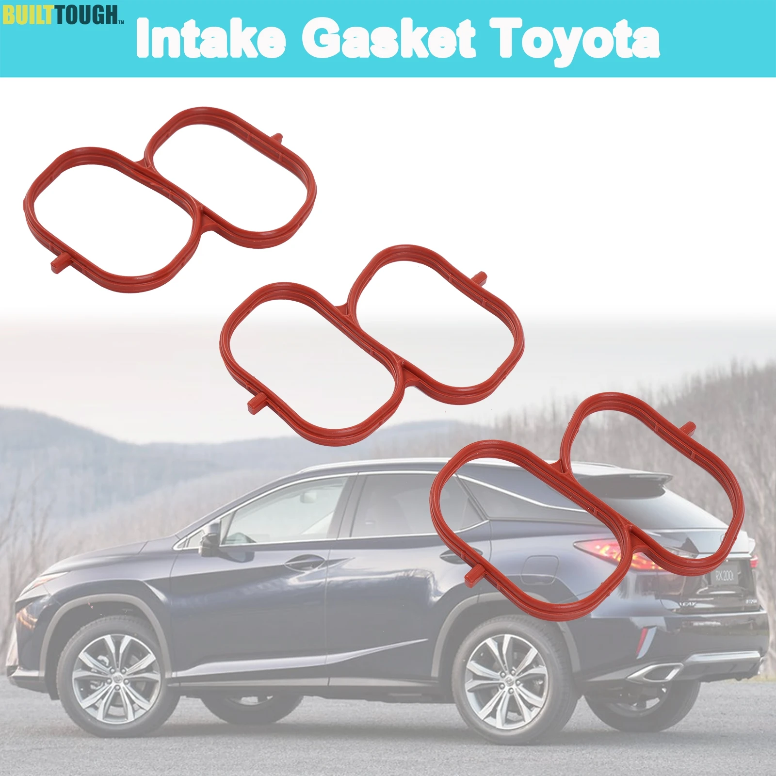 Engine Intake Manifold Plenum Gasket for Toyota Avalon Camry Sienna 3.5L 2005- Lexus RX350 ES350 3.5L 2007- Accessories