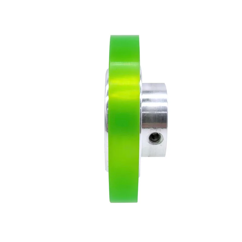 Encoder Measuring Wheel Aluminum Polyurethane Industrial Encoder Wheel Shaft hole 6mm Measuring Wheel For Measuring Rotary Encoder Perimeter 200mm
