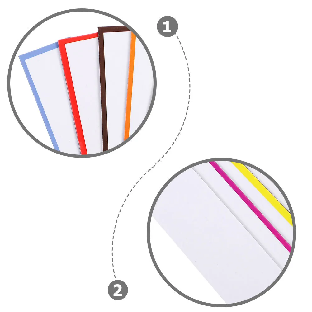 40Pcs 자기 건조 지우기 라벨 냉장고 사물함 화이트보드 홈 오피스 자기 메시지용 쓰기 가능한 이름표 태그