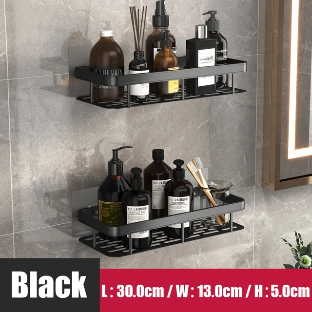 Bathroom Shelf Kitchen Storage Organizer Aluminum Alloy Shampoo