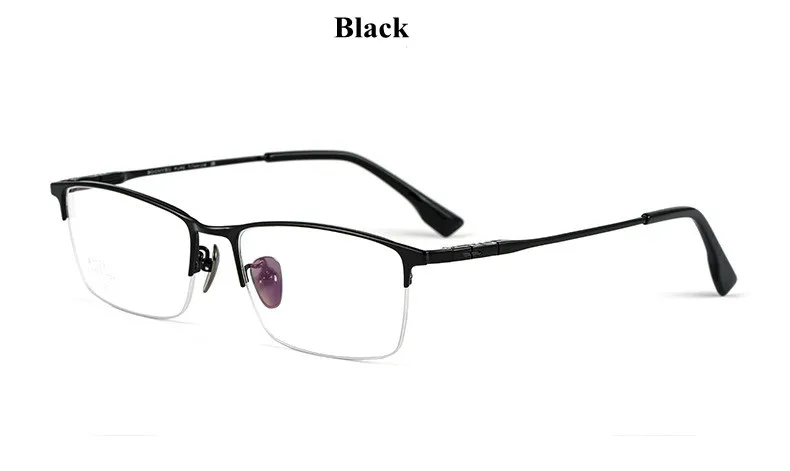 Chashma Ochki Men's Semi Rim Square Titanium Eyeglasses 316009