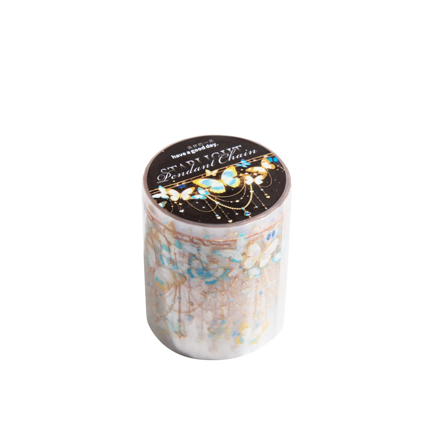 1pcs/1lot 장 접착 테이프 별빛 체인 마스킹 정크 저널 스크랩북 스티커 종이 일본어