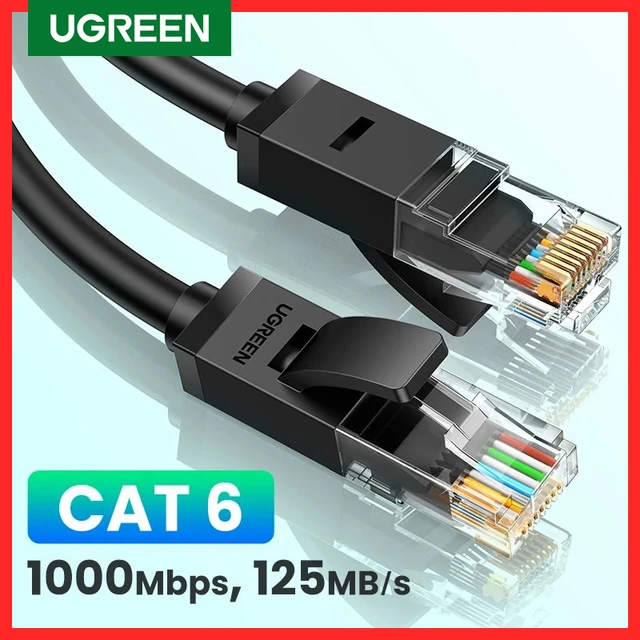 5m BLACK CAT5e ETHERNET CABLE Fast Network LAN Internet RJ45 Patch Lead Wire  UK