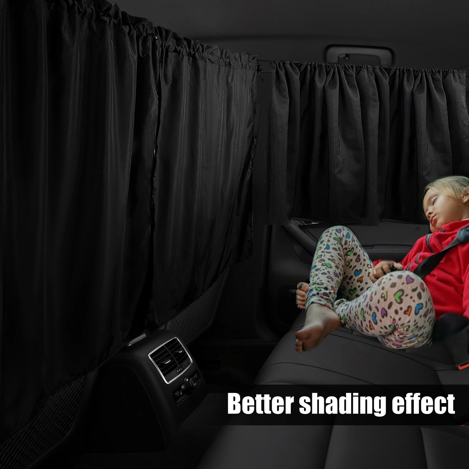 Tende Oscuranti HINAA Per Auto - Divisorie Privacy 136x78cm, Per Viaggi E Riposo - Foto 3