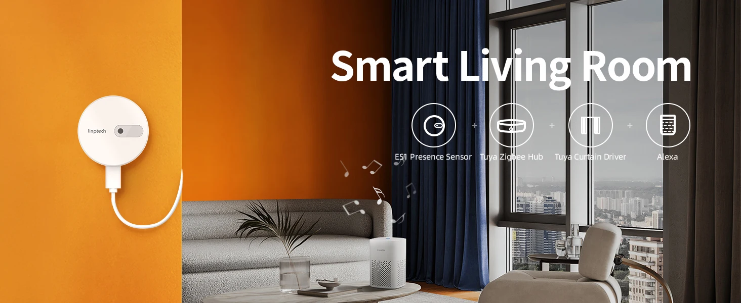 Linptech Human Body Presence Sensor ES1 Zigbee/Wifi Communication Millimeter Wav