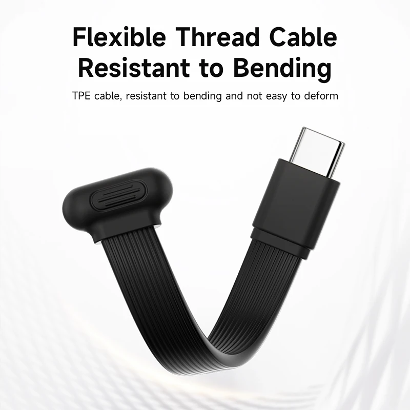 รูปสินค้า สายชาร์จ USB-C งอ 90 องศา ชาร์จเร็ว PD 60W