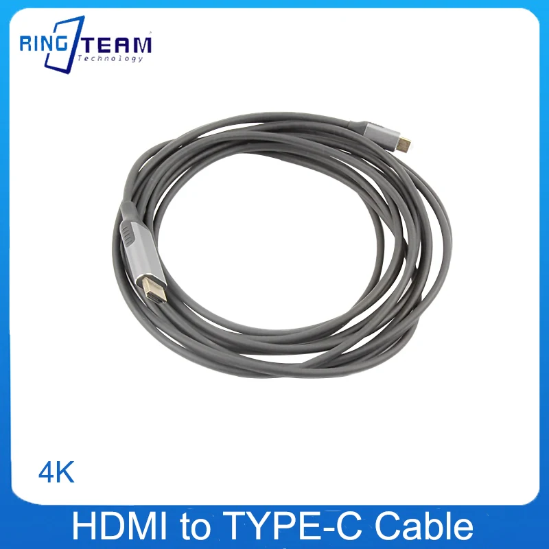 

Адаптер 4K USB-C Type-C в HDMI-совместимый кабель Type C 3,1 Hub USB C в HD-MI конвертер для MacBook Huawei Samsung Galaxy S9 S8