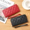 Women's Wallet Wristlet Long Clutch Zip Around Casual Leather Purse Large Capacity Credit Card Holder with Grip Hand Strap 2