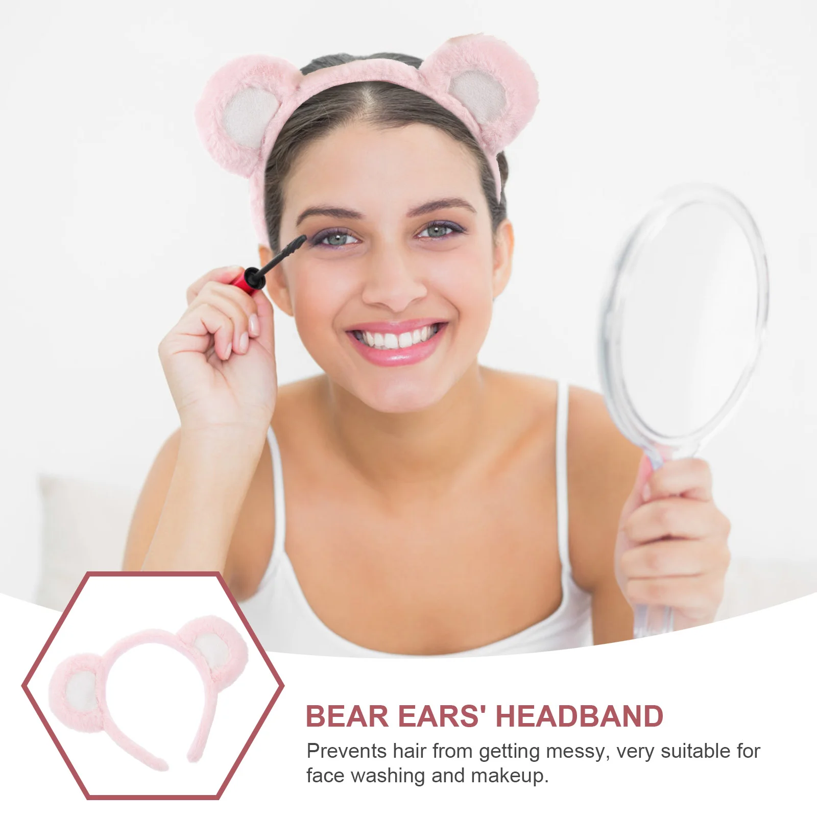 Costume Bear Headband Women'S Formal Dresses Hair Decor Ear Hair Hoops Cute Plush Hair Accessories 3