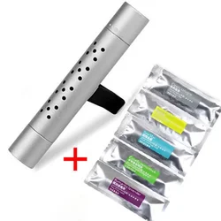 Enhanced Aromatherapy Car Vent Perfume Clip Diffuser (Silver With 5PCS Mix)