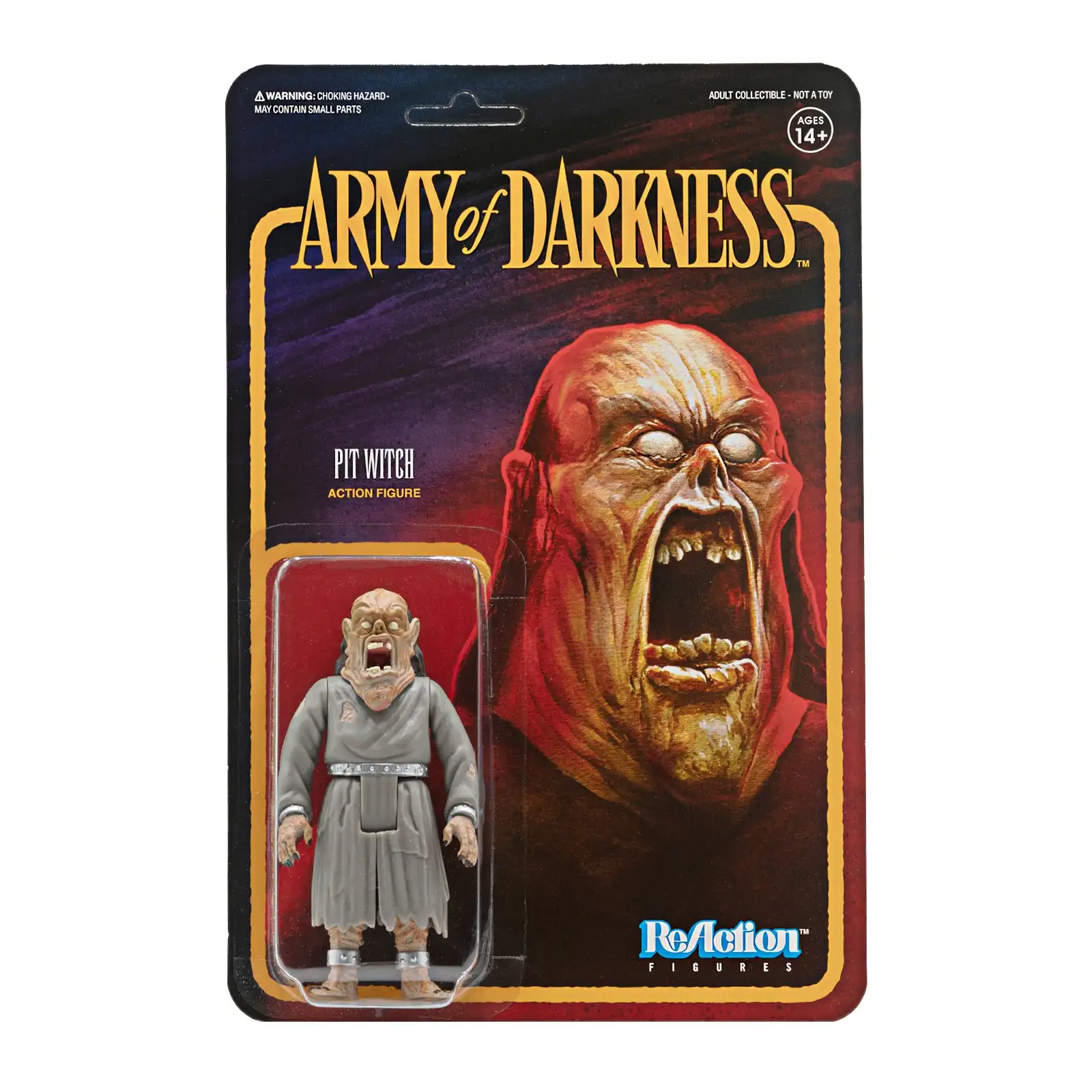 thumbnail image 1 of Figura de reacción del Ejército de las Tinieblas de Super7, modelo coleccionable periférico de manga clásico, héroe medieval de Ash, bruja del Pozo de cenizas, Deadite Scout, 1 of 5