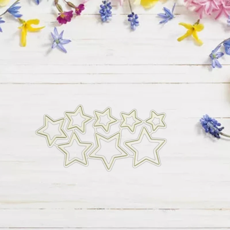 GLOBLELAND 2 Pezzi Linee Cornice Sfondo Fustelle Per Fare La Decorazione Di Carte Metallo Parole Benedizione Fustelle Stencil Per Scrapbooking Album Di Foto - Foto 8