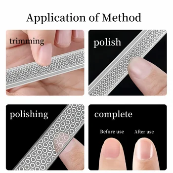 Nano Glass Nail File Portable Nail Polish Hygiene Rub Nail Polish File Nail Manicure Tool