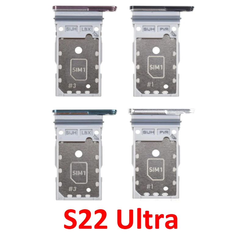 For Samsung Galaxy S22 Ultra S908 S908B Phone New SIM Chip Tray