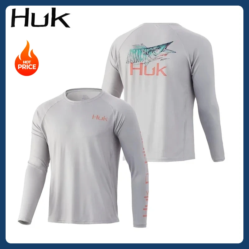 새로운 IFishing 셔츠 긴 소매 자외선 차단 의류 HUK 야외 여름 저지 UPF 50 의류 퍼포먼스 통기성