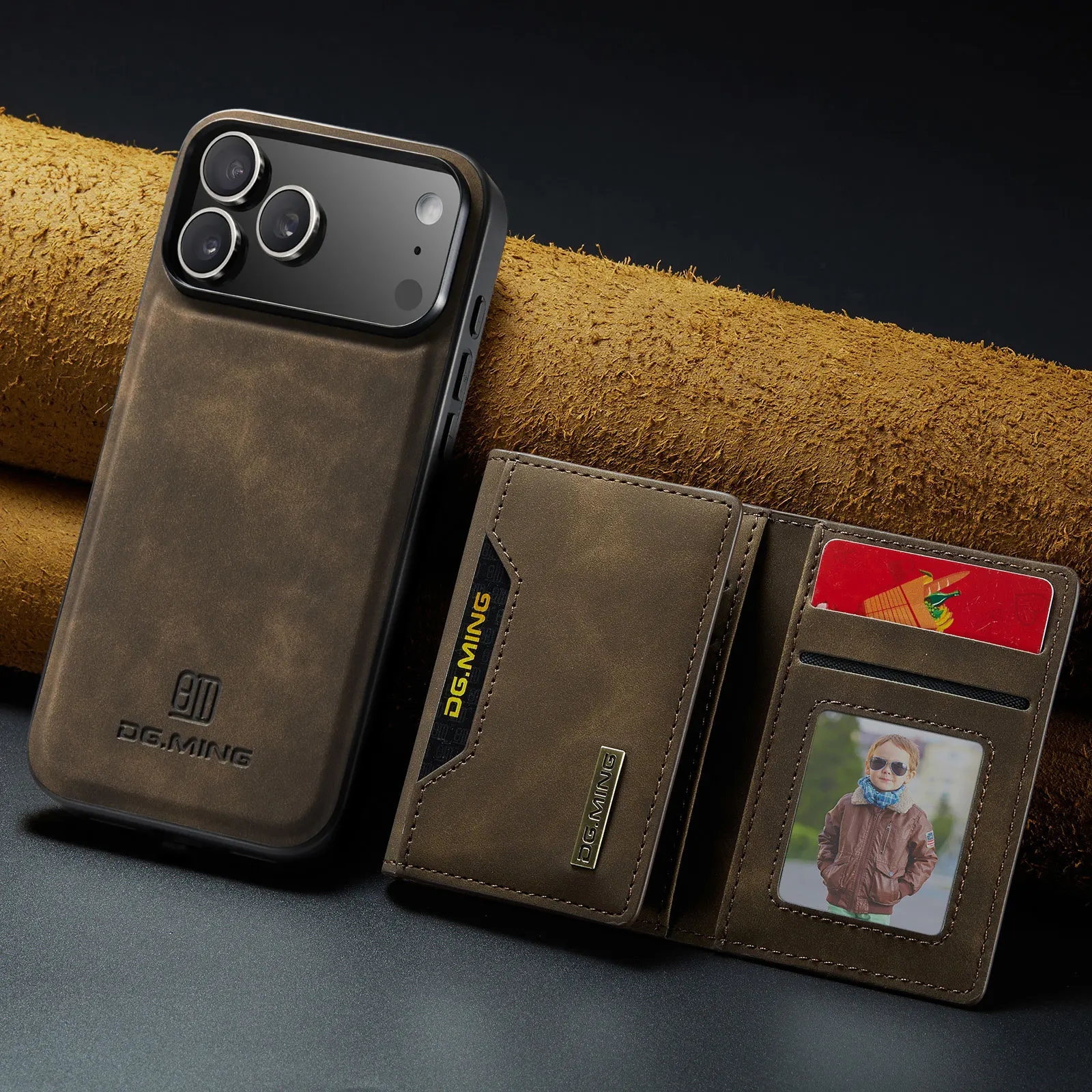 Luxuriöse Magnetische Leder-Brieftaschenhülle für iPhone 18 17 Pro Max 11 12 13 14 15 16 iPhone18 Magnet-Ständer Geld- und Kartenhalter Cover – Detail 8