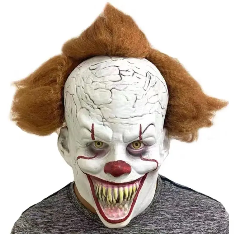 

New clown ghost mask Halloween party prop latex mask direct sales